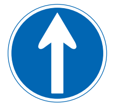 No Entry Except Designated Directions