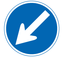 No Entry Except Designated Directions