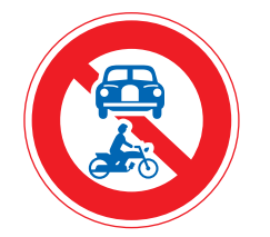 No Entry for Vehicle Combination